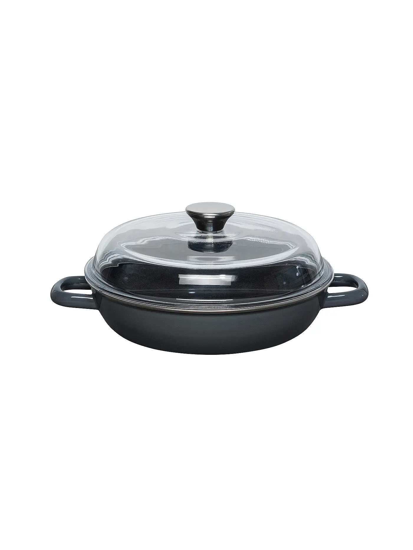 RIESS | Schmorpfanne mit Deckel 24cm Dark Grey | 